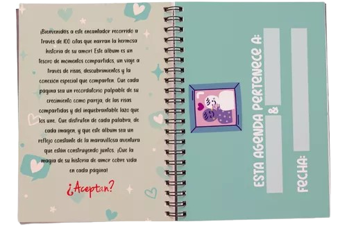 LIBRO ÁLBUM RETO 100 CITAS PARA PAREJAS