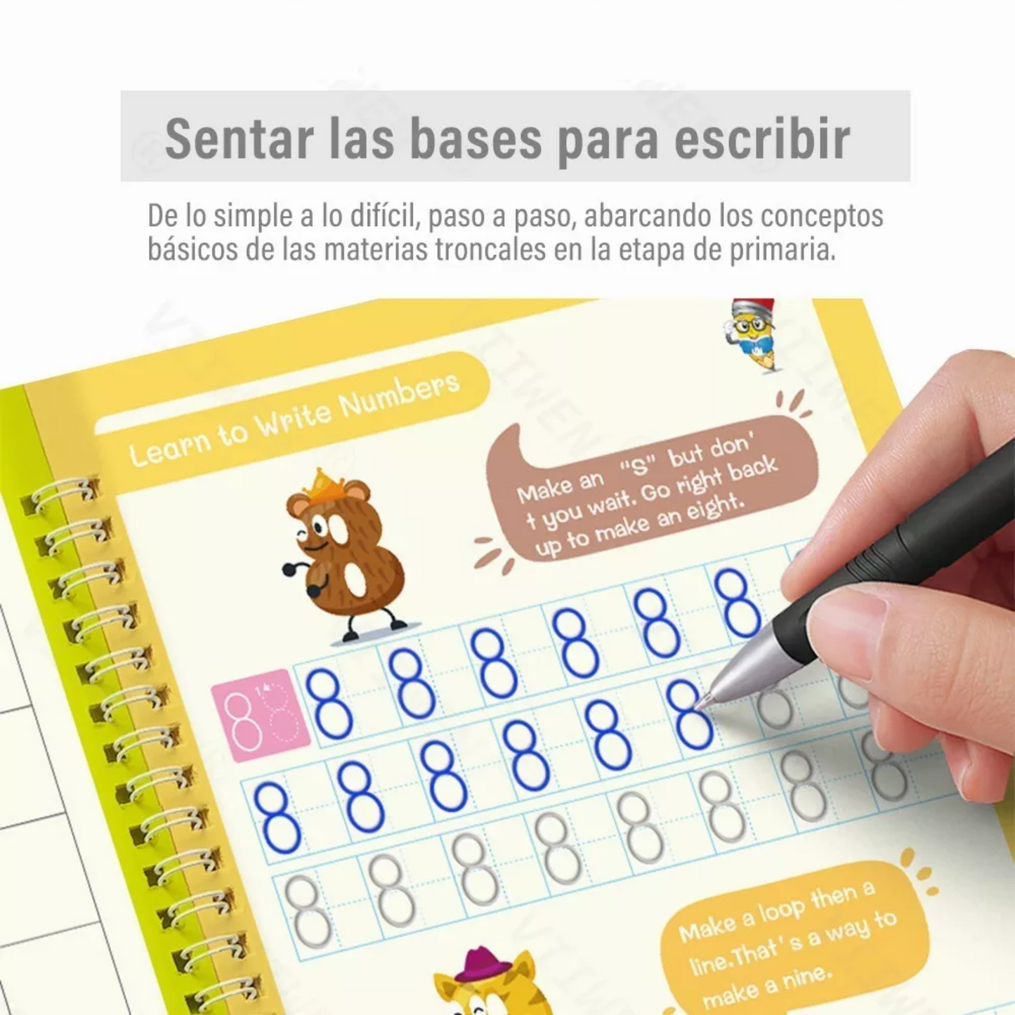 Set Cuaderno Magic Caligrafia Montessori (Inglés)