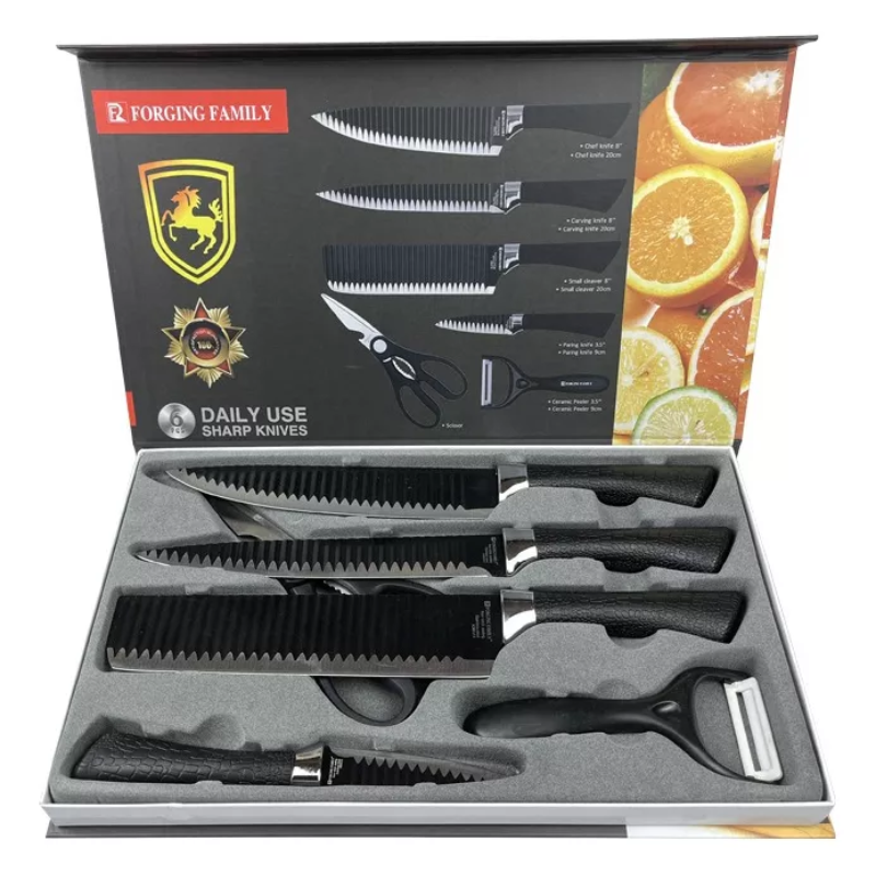 Set Cuchillos Premium De Cocina 6 PZS