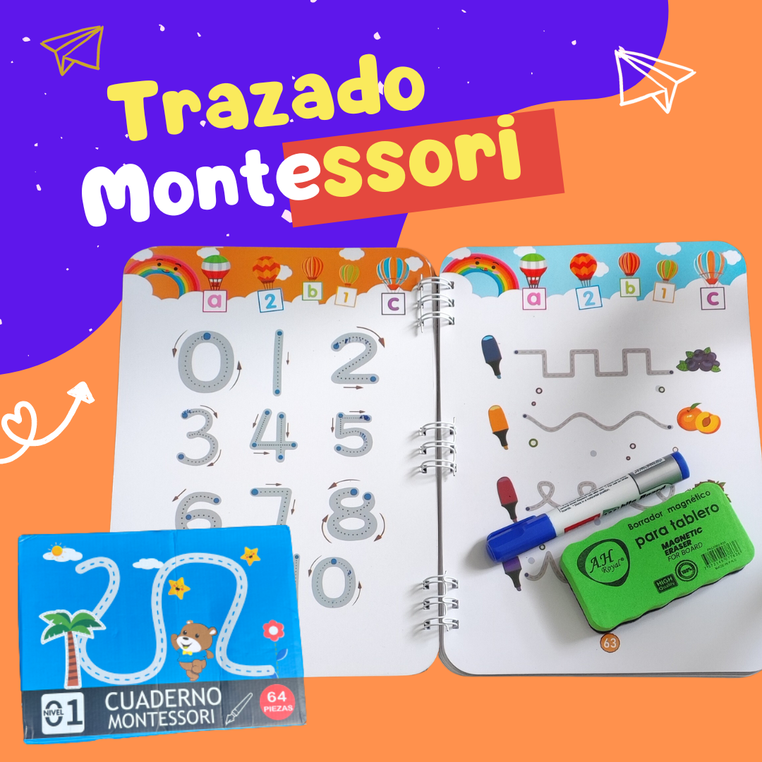 CUADERNO TRAZADO MONTESSORI